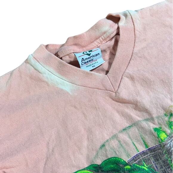 The Incredible Hulk 1990s Vintage Bleach Wash T-shirt - Picture 3 of 3